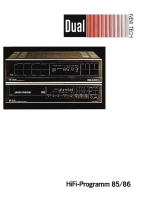 Dual Hifi-Programm-1985-86-Catalog 